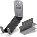 Borgen Bike Wall Mount Pedal Hook for E-Bikes, MTB & Road - Bicycle Wall Mount with Support Brackets and Wall Protection Pads, Suitable as Bike Rack Garage Bike Storage Shed and Bicycle Storage Indoor (Set of 1)