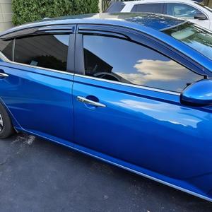 Outside Window Visors Rain Guards for Nissan Altima 2019-2024 Window Wind Deflectors Vent Visor Sun Shades 4pc Dark Smoke