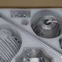 Ceiling Fans with Lights and Remote, 46 Inch Flush Mount Low Profile Ceiling Fan with Light, Ceiling Fan for Bedroom Living Room, Quiet DC Motor, Reversible, Dimmable LED, Silver