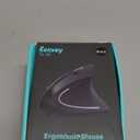 Ergonomic Mouse, LEKVEY Vertical Wireless Mouse - Rechargeable 2.4G Optical Vertical Mice : 3 Adjustable DPI 800/1200/1600 Levels 6 Buttons, for Laptop, Mac, PC, Computer, Desktop, Notebook etc, Black