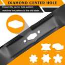 742-05177 High Lift Mower Blades Kit Compatible with 42" Deck Cub Ca-det XT1-LT42 XT2-LX42 ZT1-42 Craftsman T2200 Z5200 Lawn Mowers2 Pack