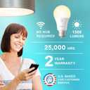 Sengled Smart Light Bulb, 100W Equivalent WiFi Light Bulb, 1500LM High Brightness Smart Bulbs that Work with Alexa Google, Dimmable A19 Soft White Alexa Light Bulb,CRI>90, No Hub Required, 4-Pack