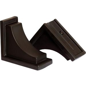 Mayne Nantucket Decorative Brackets (2-Pack) Compatible Nantucket Window Boxes Only  Classic Outdoor Accent for Window Box Support - Espresso