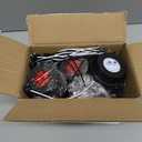 Partswcgg 2.5" Inch Round LED Marker Lights 13 LEDs Reflectors, 8 Amber + 8 Red 2 1/2" in Round LED Trailer Markers Truck Side Clearance Lights Flush Grommets Mount w/2 Prong Wire Pigtails Waterproof