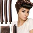 Littles Heatless Curls Overnight Rods - Upgraded Directional Grip Velvet Heatless Hair Curler to Sleep in No Heat Heatless Curling Flexi Rods Foam Hair Rollers for Blowout Look Long & Short Hair