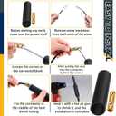Relaxweex 2 Sets Underground Wire Splice Kit, in Wall Splice Kit Suit for Direct Burial Uf Wire Rated up to 600 Volts Include Connectors & Heat Shrink Tube for Electrical Cable (8-2 Awg)