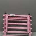 Braid Rack 60 Spools for Hair Standing Braid Hair Extension Rack Stand, Hair Separator Stand Hair Extension Holder for Stylists (Light pink)