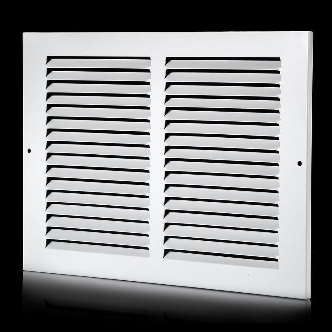 12x8 Vent Cover(Duct Opening Size),Air Return Vent Cover,Flat Vent Cover,Rejillas De Aire Acondicionado para Casa,Return Air Grilles,Outer Dimensions:13.75"Wx9.75"H(12"W x 8"H, Duct Opening)
