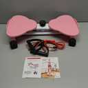 Ab Twister Board,300 lbs Capacity, Slim Waist and Core Ab Exercise, Foot Massage Design, Noiseless Home Gym Exercise (Pink)