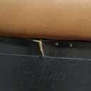 Bush Home Storage Ottoman with Tray, Living Room Furniture, Max Collection, Buffed Camel Vegan Leather