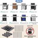 66095 Grill Grates with 66032 Flavorizer Bars for Weber Genesis 2 grill parts 300 Genesis II LX 300 Series ,Heat Deflector And Cooking Grids Replacement Parts For Weber Genesis ii E-310 E-315 S-335