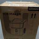 EUHOMY Nugget Ice Maker Countertop, Ready in 7 Mins, 34Lbs/24H Pebble Ice Maker Machine, Self-Cleaning Countertop Sonic Ice Makers with Ice Scoop&Basket, Pellet Ice Maker for Home, Stainless Steel