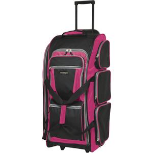 Travelers Club Xpedition 30 Inch Multi-Pocket Upright Rolling Duffel Bag