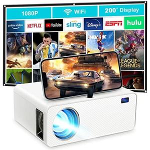 ZDK Native 1080P 18000 Lumen Projector with Wifi and Bluetooth