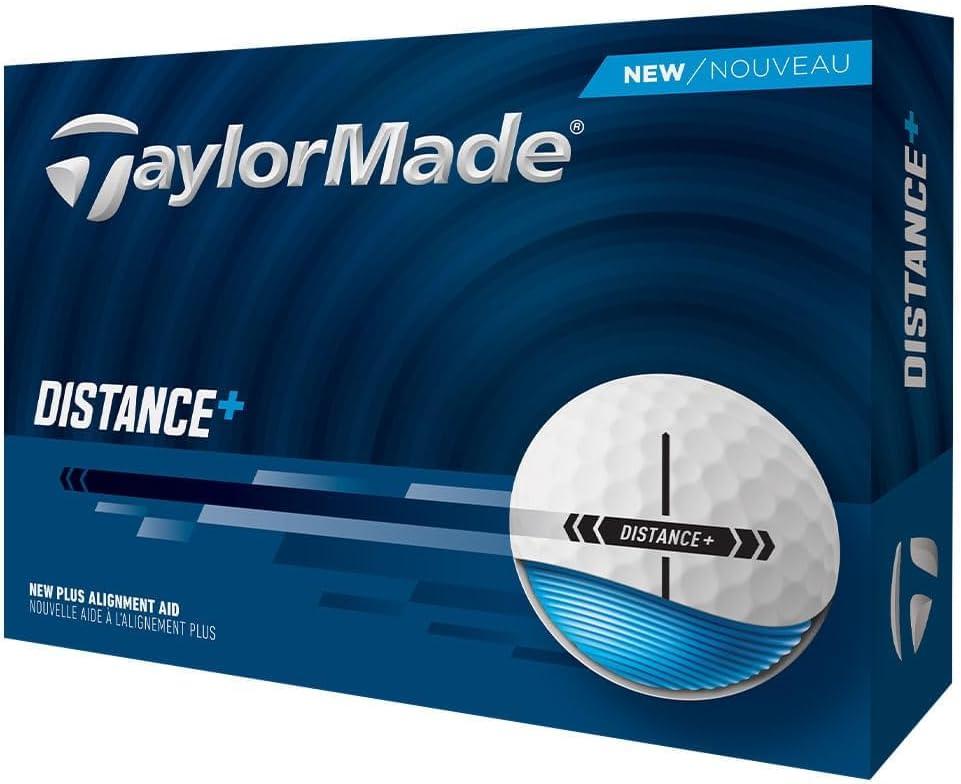 TaylorMade Golf Distance+ Golf Balls (White)