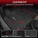 LASFIT Front Mats Fit for Tacoma 2016-2023 (Only Fit Auto Tran), Custom Fit All Weather Protection Durable TPE Floor Liners for 2024 2025 2026 Tacoma Accessories Front Row Car Mats, Black