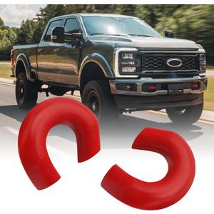 Tow Hooks Covers for Ford Super Duty F250 F350 F450 2017-2026 Compatible with Ford Super Duty F250 F350 F450 Accessories 2017-2026 (Red)