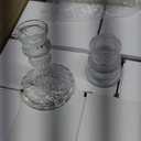 Mumufy 30 Pcs Glass Crystal Taper Candle Holders Clear Glass Candlestick Holder Fit 0.8 Inch Candles Crystal Decorative Candle Stand Centerpiece Table Wedding Dining Party(Clear)