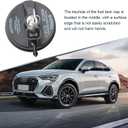 1 PC Car Locking Gas Cap, ABS Plastic Car Fuel Tank Cap Replacement, Lock Fuel Cap with 2 Keys, Compatible with Dodge, Jeep, Chrysler, Ram, OEM 05278655AB, 5278655ab (Black)