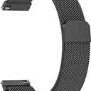Vanjua 18mm 19mm 20mm 22mm Watch Band Quick Release Replacement Wristbands, Stainless Steel Metal Mesh Loop Adjustable Magnetic Replacement Straps Bands for Men Women