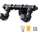 Industrial Pipe Robe Towel Rack Hooks - Rustic Iron Clothes Coat Hanger Holders with Screws HOOK-02
