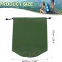PATIKIL Stuff Sack, Waterproof Outdoor Storage Sack Portable Drawstring Dust Flap Bags Lightweight Sleeping Bag for Camping Hiking Travel