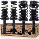 271951 271952 171953 171954 Complete Front Rear Struts Assembly Compatible for 1998-2002 Chevy Prizm / 1993-2002 Toyota Corolla / 1993-1997 Geo Prizm 4PCS (Left and Right) Shocks Absorbers