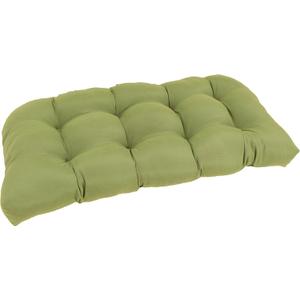Blazing Needles Twill Rounded Back Loveseat Cushion, 42" x 19", Sage