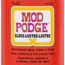 Mod Podge Gloss Sealer, Glue & Finish: All-in-One Craft Solution- Quick Dry, Easy Clean, for Wood, Paper, Fabric & More. Non-Toxic - Craft with Confidence, Made in USA, 16 oz., Pack of 1