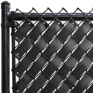 Chain Link Fence Privacy Tape 250 ft (40 SqFt) (Obsidian Black) for Gardening, Outdoor Wall, Balcony, Patio, Yard, Injury Prevention, Safety Fence Cover for Dog, Other Pet Hedge Slats