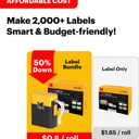 KODAK Label Maker Machine + 12-Pack Refills Bundle, Safe Blade Label Printer for Office, School & Home Organization, Yellow