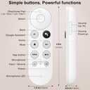 Voice Replacement for Google-Chromecast-Remote, G9N9N for Chromecast with Google TV Remote, for Google TV Streamer (Only for Snow Chromecast Google)