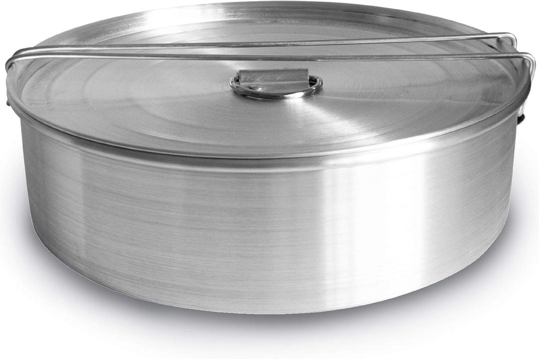 Flan Mold with Lid - Oversized XL (10.5 x 3.2 in) - Authentic Mexican Flan Pan - Flan Molds for Baking with Water Bath - Molde para Flan - Flaneras Moldes con Tapa Bao Maria