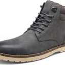 Vostey Men's Hiking Boots Waterproof Casual Chukka Boots for Men (9.5, Bmy670b-grey Cotton)