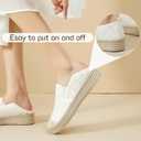 Shupua Womens Espadrilles Slip on Shoes Stylish Lace Casual Loafers Lightweight Platform Sneakers Comfortable Spring Flat Shoes for Office, Work, Walking, Size 39 (US 8)