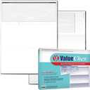 VersaCheck ValueChex - 110 Blank Business Voucher Checks - Grey Prestige - 110 Sheets Form #1000 - Check on Top