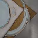 Stoneware dinnerware set 4 persons 16 pcs  Modern style plates and bowls set ceramic  Dishwasher, microwave and scratch resistant  Bowl and plate set  Dinner service Pure Living beige & light blue