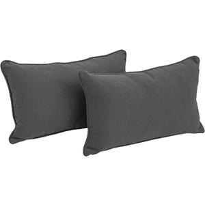 2 Pillows , 18x20 Inches, Grey