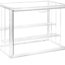 Clear Acrylic Display Case, 3 Tier Acrylic Blind Box for Figures, Dustproof Storage Organizer with Magnetic Door for Action Figures, Stackable Collectibiles Showcase for Doll Toy Car Model