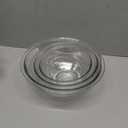 Pyrex Essentials (3-Piece) Glass Mixing Bowls Set For Prepping, Baking and Cooking, Preheated Oven, Dishwasher, Freezer, and Microwave Safe