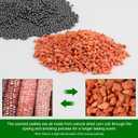 4-in-1 Faux Plant Set-Artificial Eucalyptus and Lemon Stems with Plastic Hollow Vase, Nano Mineral Odor Absorber Beads & Lemon Scented Pellets for Home Decor Air Fresh