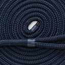 3/8 in x 15 ft Double Braided Dock Line, Navy, 12 in Eye, Durable Marine Mooring Rope for Boats, Kayaks, and Pontoons up to 27 ft, Abrasion-Resistant Finish