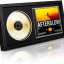 tutata CD Display Frame, Signed CD Display Case for Wall & Table Mount, Home Decor, Black