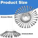 10 Inch Unbreakable Wired Trimmer Blade for Weed Eater, Steel Wire Rotary Brush Cutter Trimmer Head, Weed Eater Head for Moss Grass Rust Removal, Paving Stone, Pavement Joints or Driveway