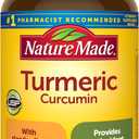 Nature Made Turmeric Curcumin 500 mg, Turmeric Curcumin Supplement for Antioxidant Support, Herbal Supplements, 120 Capsules, 120 Day Supply (EXP 01/01/29)