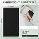 LCD Writing Tablet for Adults: 6.5 Inch with Leather Case Full Screen Reusable Digital Notepad Portable Use for Office Study Teaching