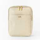 nola Diaper Bag Backpack or Crossbody Baby Bag with Organized Storage (Pearl)