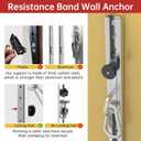 Resistance Bands Wall Anchor Exercise Equipment Platform Base(Length 40"),Adjustable Wall-Mounted Anchor Multi-Purpose Fitness System for Complete Full Body Strength Training