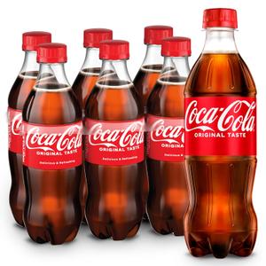 Coca-Cola Soda Soft Drink Bottles, 16.9 fl oz, 36 Pack, Best By: AUG/04/25