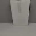 Lolalet Jewelry Necklace Holder with Ceramic Base, 14.2" Gold Jewelry Display Stand with Velvet Ring Tray Jewellery Organizer for Necklaces Bracelets Earrings (White)